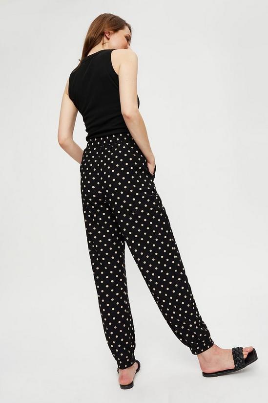 Dorothy Perkins Stone And Black Spot Textured Joggers 3
