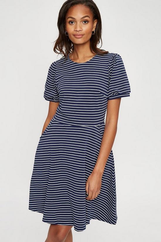 Dorothy Perkins Navy Stripe T Shirt Dress 2