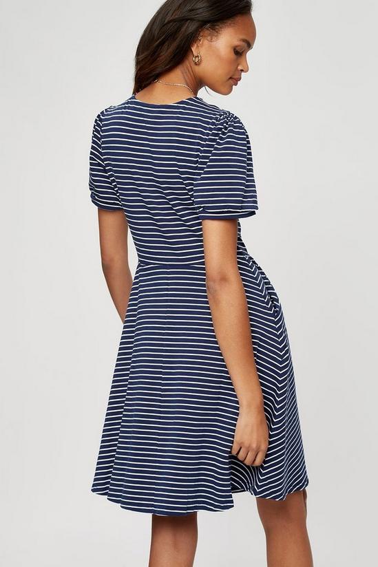 Dorothy Perkins Navy Stripe T Shirt Dress 3