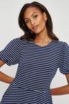 Dorothy Perkins Navy Stripe T Shirt Dress thumbnail 4