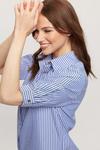 Dorothy Perkins Mid Blue Stripe Shirt Midi Dress thumbnail 4
