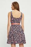 Dorothy Perkins Pink Smudge Ditsy Ruched Strappy Mini Dress thumbnail 3