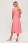 Dorothy Perkins Pink Long Line Linen look Midi Shirt Dress thumbnail 3