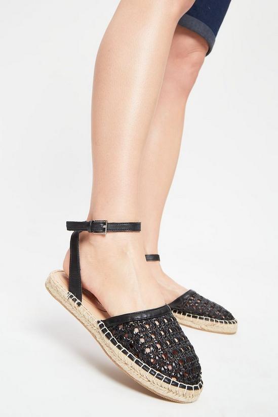 Dorothy Perkins Wide Fit Leave Woven Two Part Espadrille 3