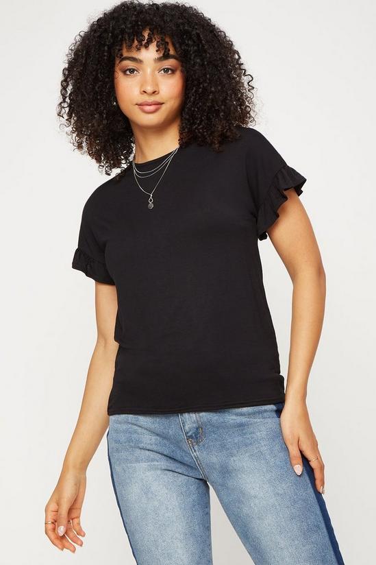 Dorothy Perkins Frill Sleeve Relaxed T-shirt 4