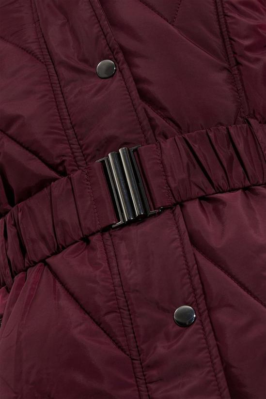 Dorothy Perkins Short Belted Quilted Padded Coat 5