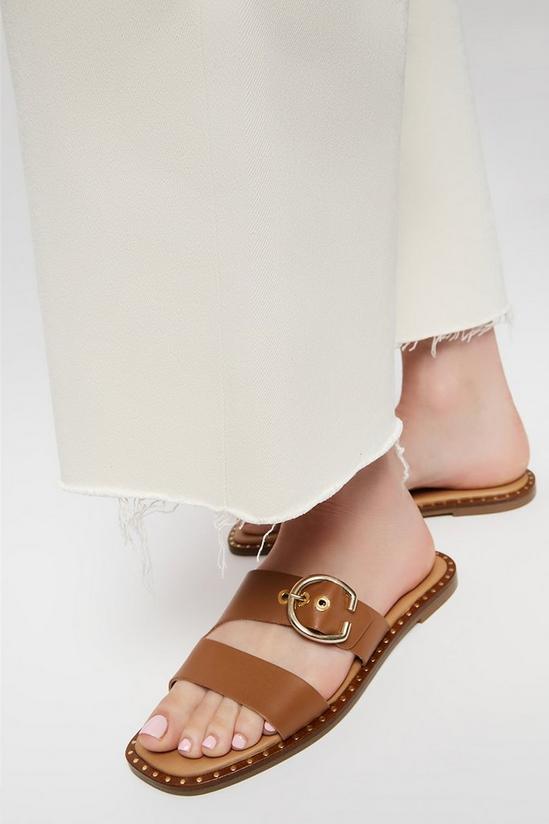 Dorothy Perkins Leather Julia Buckle Detail Sandal 1