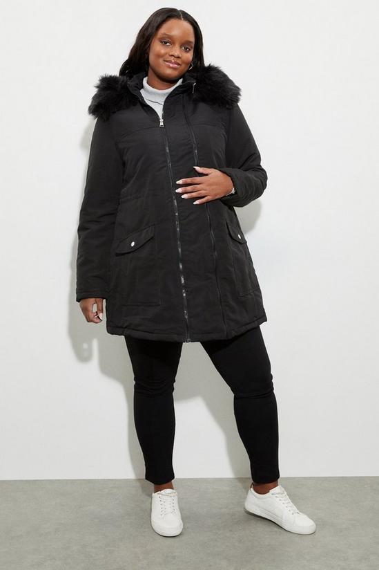 Dorothy Perkins Maternity and Nursing Panel Luxe Parka 2