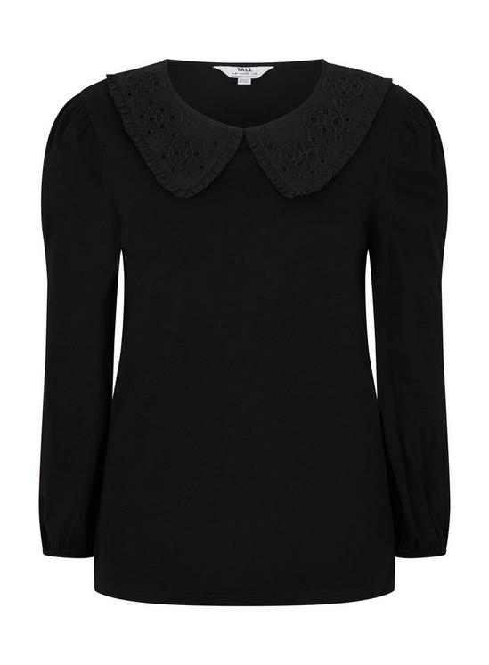 Dorothy Perkins Tall Black Embroidered Top 2