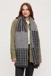 Dorothy Perkins Brushed Dogtooth Scarf thumbnail 1