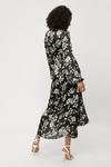 Dorothy Perkins Tall Black Floral Print Midi Dress thumbnail 3