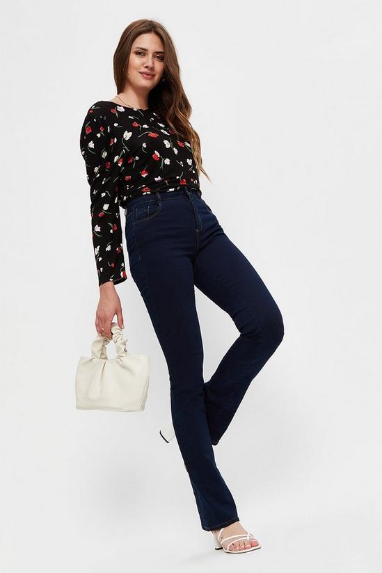 Dorothy Perkins Tall Red Floral Jersey Top 2