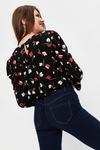Dorothy Perkins Tall Red Floral Jersey Top thumbnail 3