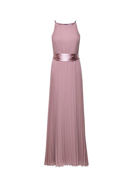 Dorothy Perkins Petite Lucy Rose Pink Pleated Maxi Dress 4