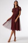 Dorothy Perkins Taralou Embellished Tulle Midi Dress thumbnail 5