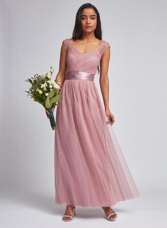 Dorothy Perkins Petite Tanya Rose Pink Maxi Dress 1
