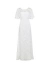 Dorothy Perkins Leyla Off White Bridal Burnout Maxi Dress thumbnail 1