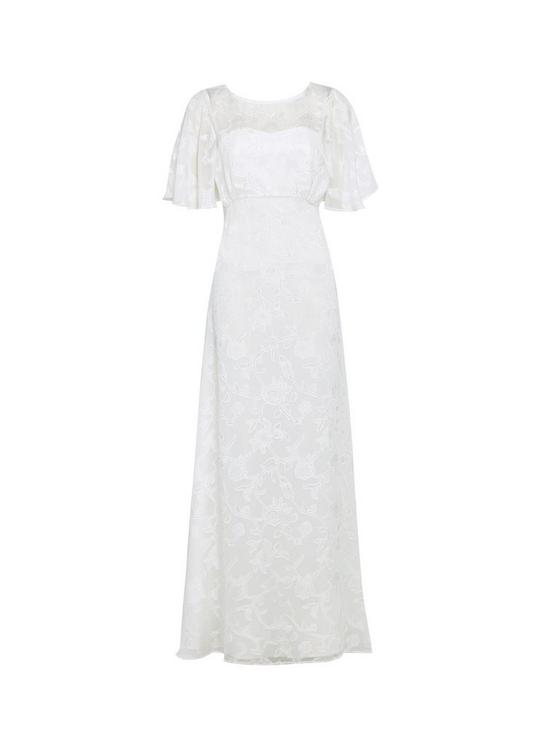 Dorothy Perkins Leyla Off White Bridal Burnout Maxi Dress 1