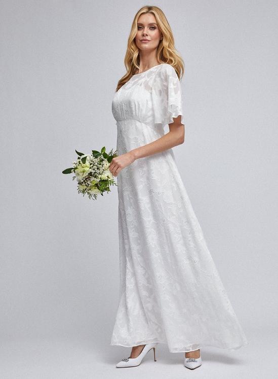 Dorothy Perkins Leyla Off White Bridal Burnout Maxi Dress 3