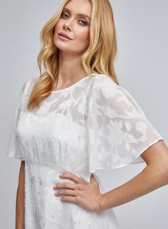 Dorothy Perkins Leyla Off White Bridal Burnout Maxi Dress 4