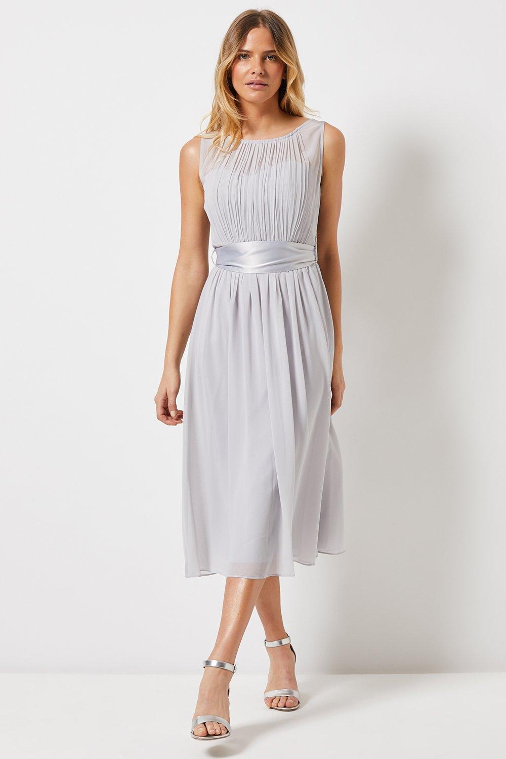 Dorothy perkins deals grey bridesmaid dress