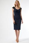 Dorothy Perkins Luxe Navy Knitted Bodycon Dress thumbnail 1