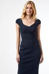Dorothy Perkins Luxe Navy Knitted Bodycon Dress thumbnail 3