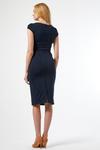 Dorothy Perkins Luxe Navy Knitted Bodycon Dress thumbnail 4