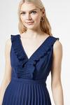 Dorothy Perkins Luxe Blue Pleated Trim Hanky Dress thumbnail 3