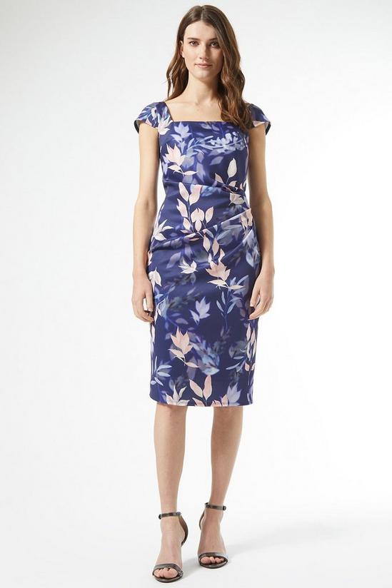 Dorothy Perkins Lily And Franc Navy Floral Square Neck Dress 1