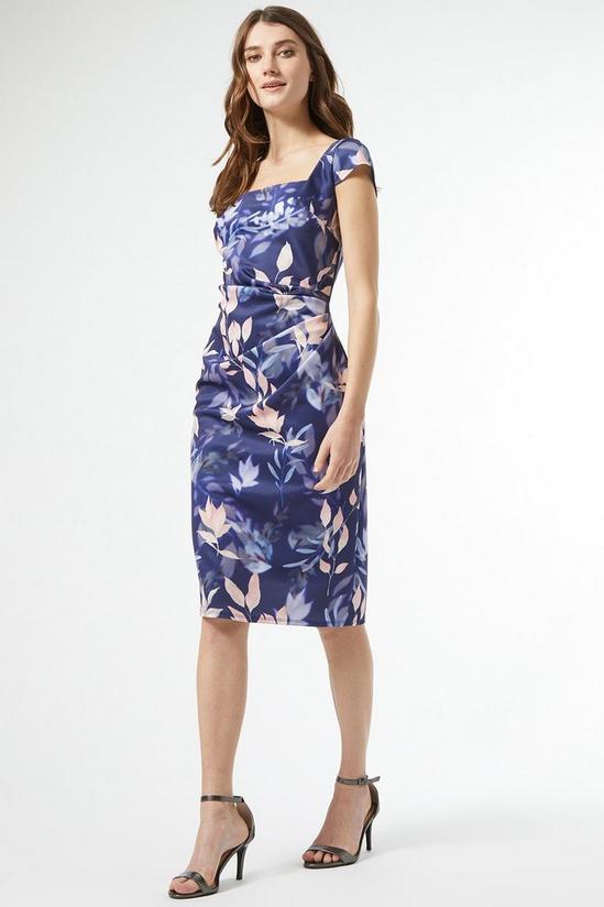 Dorothy Perkins Lily And Franc Navy Floral Square Neck Dress 2