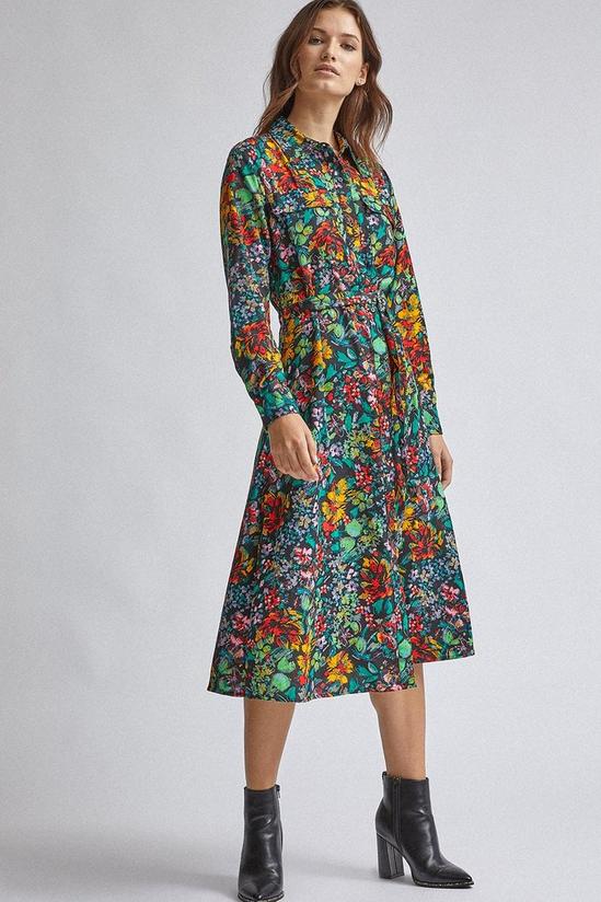 Dorothy Perkins Only Black Floral Print Midi Dress 1