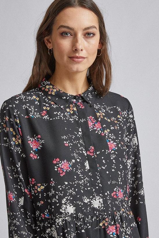 Dorothy Perkins Only Black Floral Print Shirt Dress 3