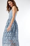 Dorothy Perkins Blue Crochet Lace Midi Dress thumbnail 3