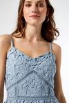 Dorothy Perkins Blue Crochet Lace Midi Dress thumbnail 4