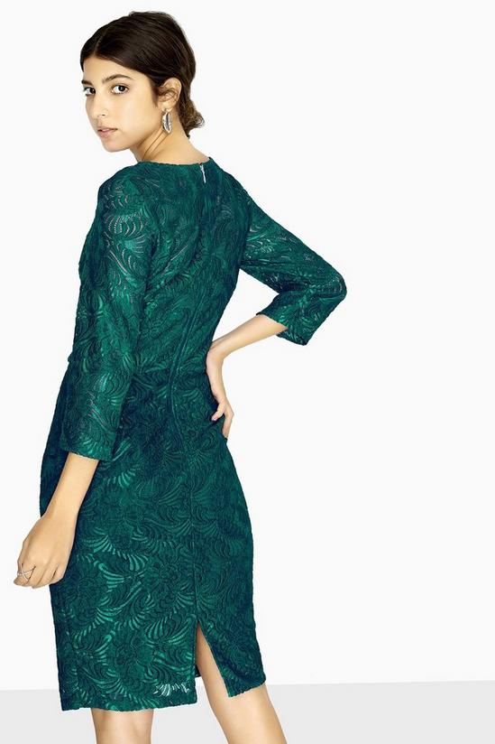 Dorothy Perkins Paper Dolls Green Lace Midi Dress 4