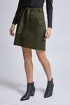 Dorothy Perkins Khaki Utility Ponte Mini Skirt thumbnail 3