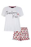Dorothy Perkins Curve Strawberry Kisses Print Pyjama Set thumbnail 4
