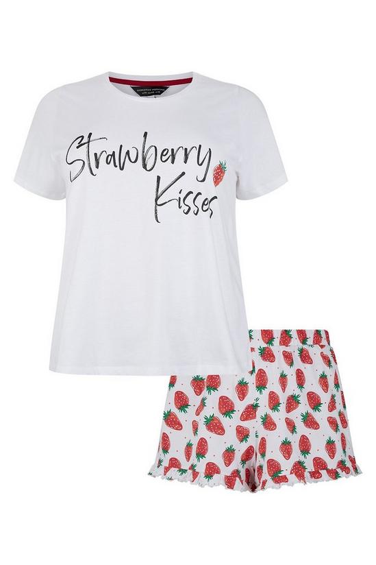 Dorothy Perkins Curve Strawberry Kisses Print Pyjama Set 4