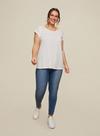 Dorothy Perkins Curve 2 Pack Black and White T-Shirts thumbnail 3