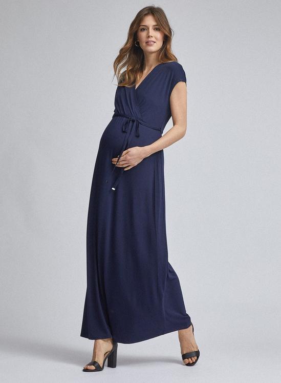 Dorothy Perkins Maternity Navy Maxi Dress 1