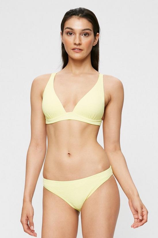 Dorothy Perkins Lemon Textured Bikini Brief 1