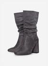 Dorothy Perkins Wide Fit Grey Kinder Ruched Boots thumbnail 1