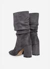 Dorothy Perkins Wide Fit Grey Kinder Ruched Boots thumbnail 2