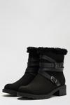 Dorothy Perkins Wide Fit Black Maeva Ankle Boots thumbnail 1