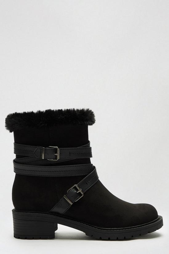 Dorothy Perkins Wide Fit Black Maeva Ankle Boots 2