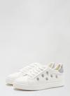 Dorothy Perkins Wide Fit White Ilex Bling Trainers thumbnail 1