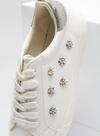 Dorothy Perkins Wide Fit White Ilex Bling Trainers thumbnail 3