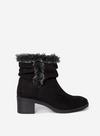 Dorothy Perkins Wide Fit Black Madrid Ruched Boots thumbnail 2