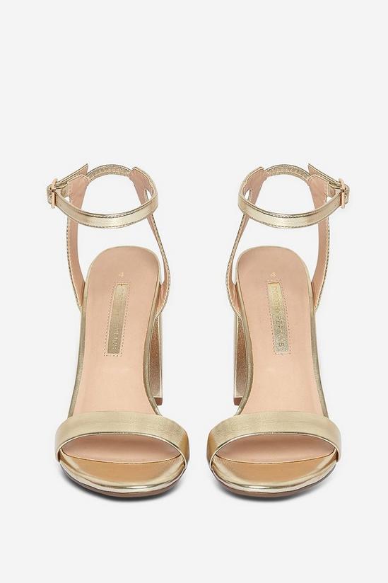 Dorothy Perkins Gold Shimmer Heeled Sandals 1